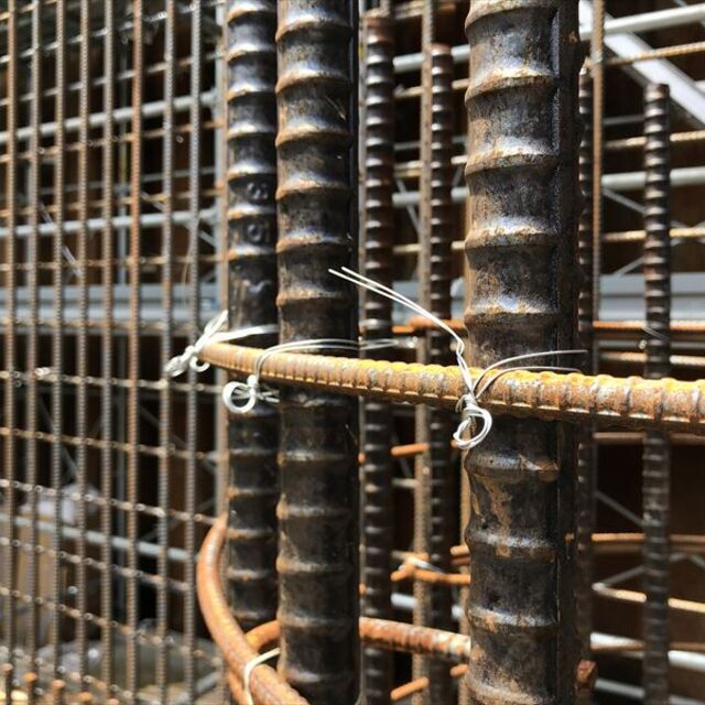 結束済みの鉄筋